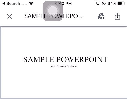 control powerpoint